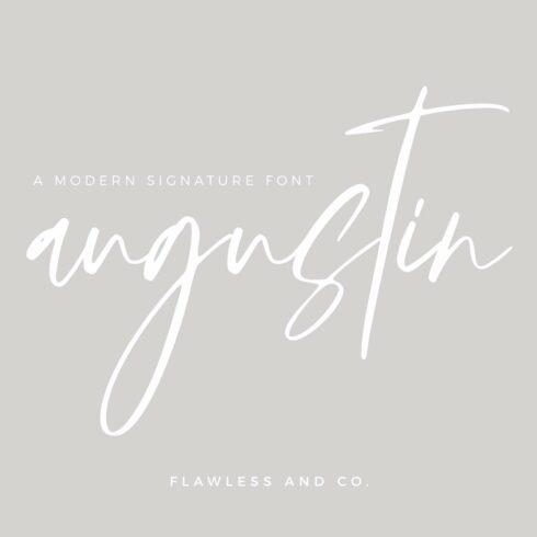 Augustin - Modern Signature Font cover image.