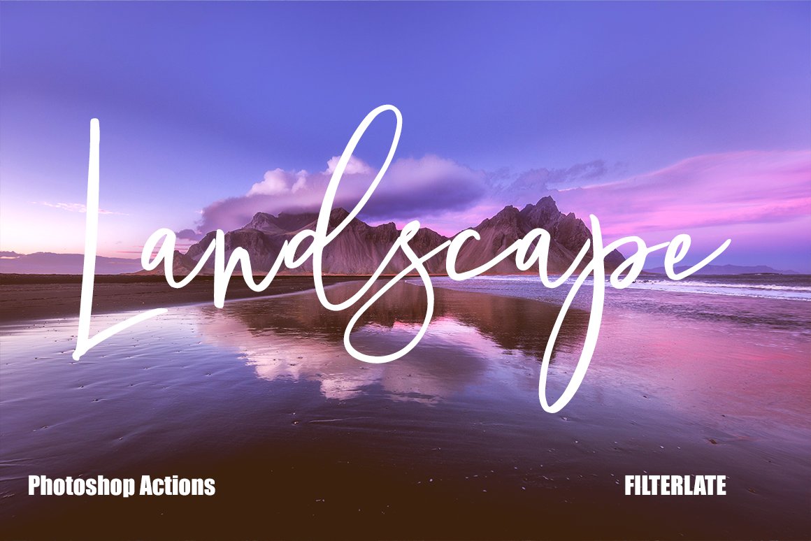 Landscape Actions | Photoshopcover image.