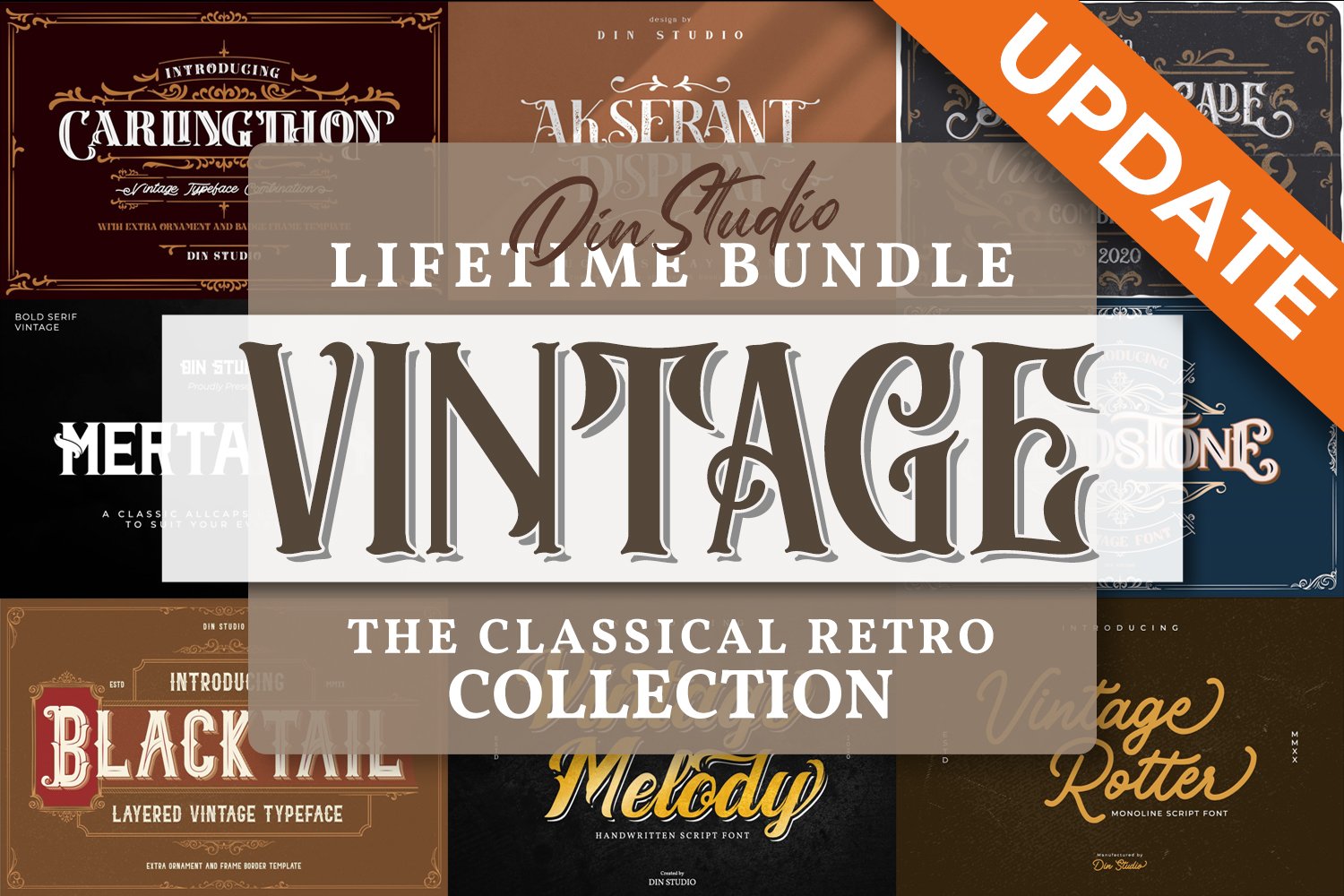 Lifetime Bundle Vintage Font cover image.