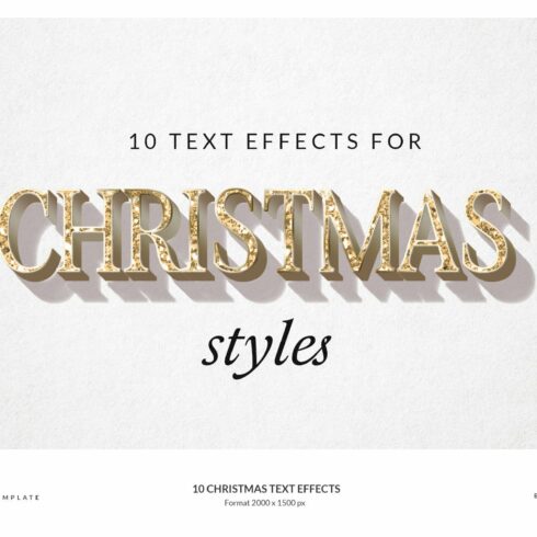 Christmas Text Effectscover image.