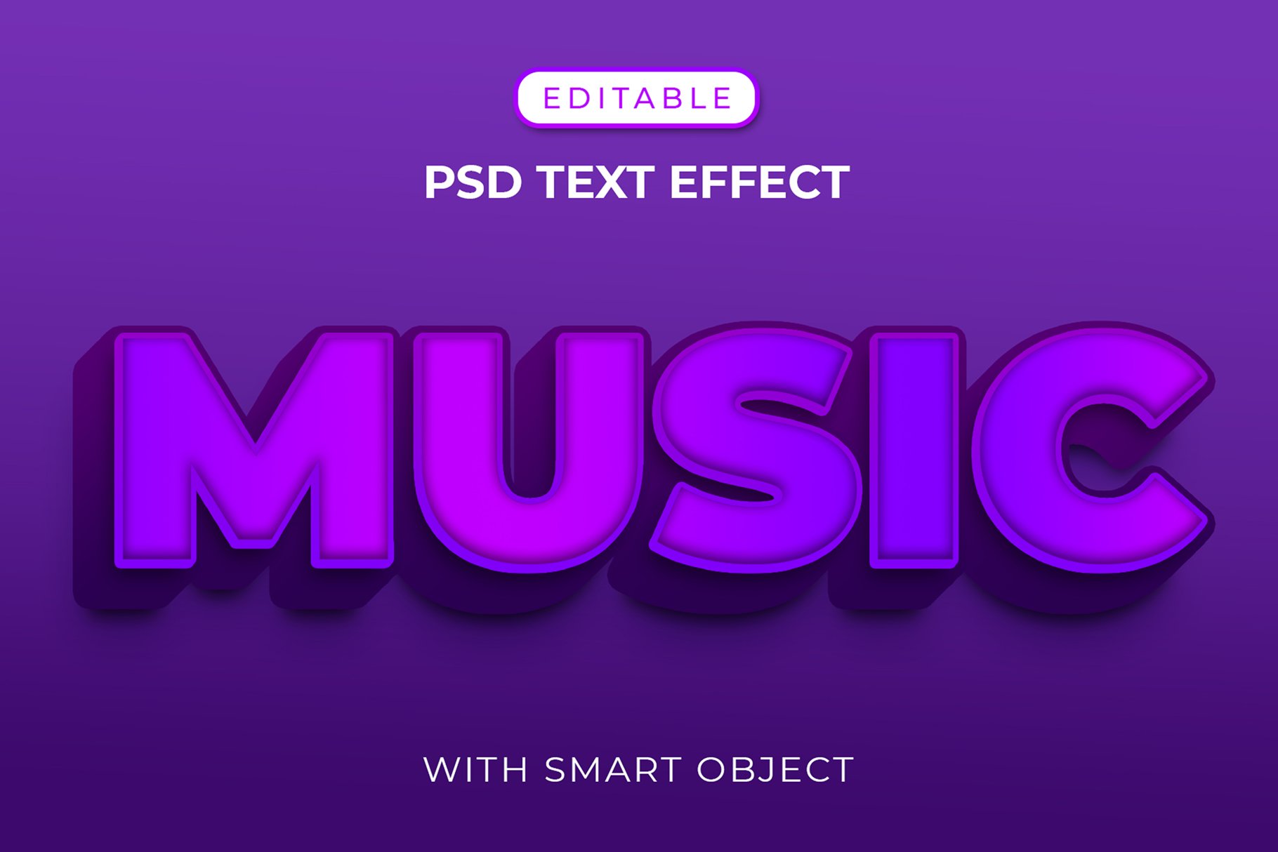 Music editable text effectcover image.