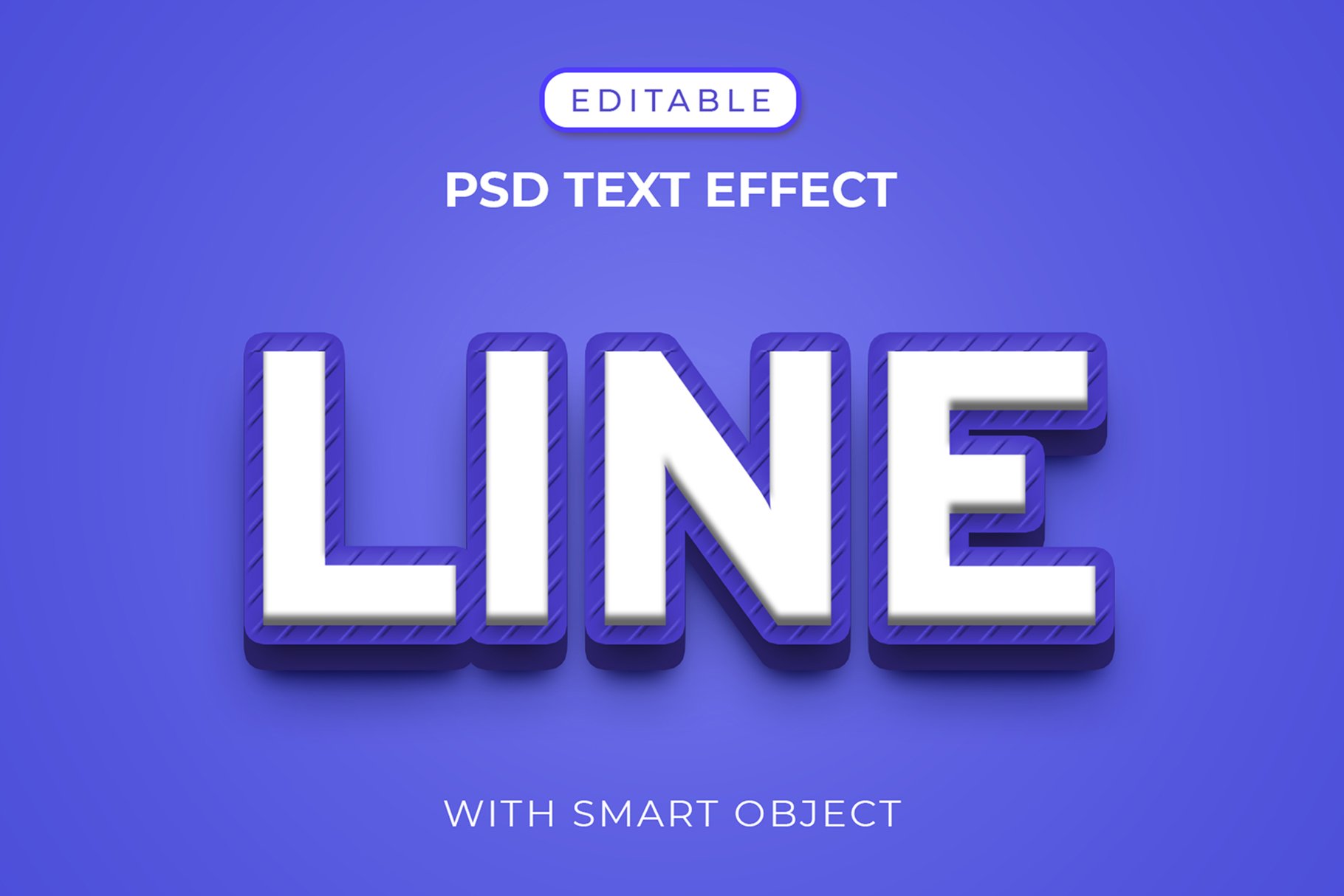 3D Line Editable Text Effectcover image.