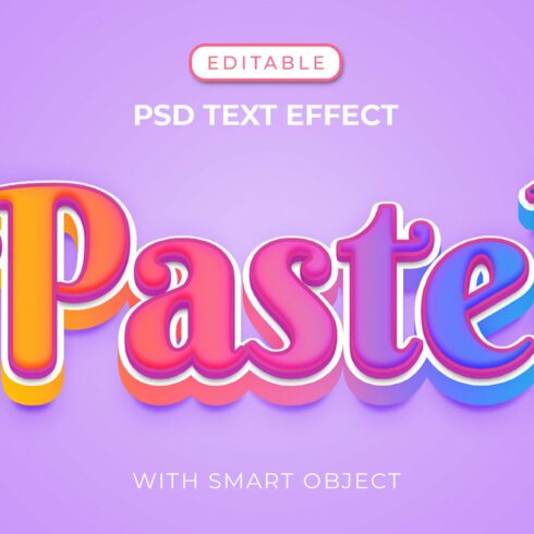 Pastel Text Effect with Cute Colorcover image.