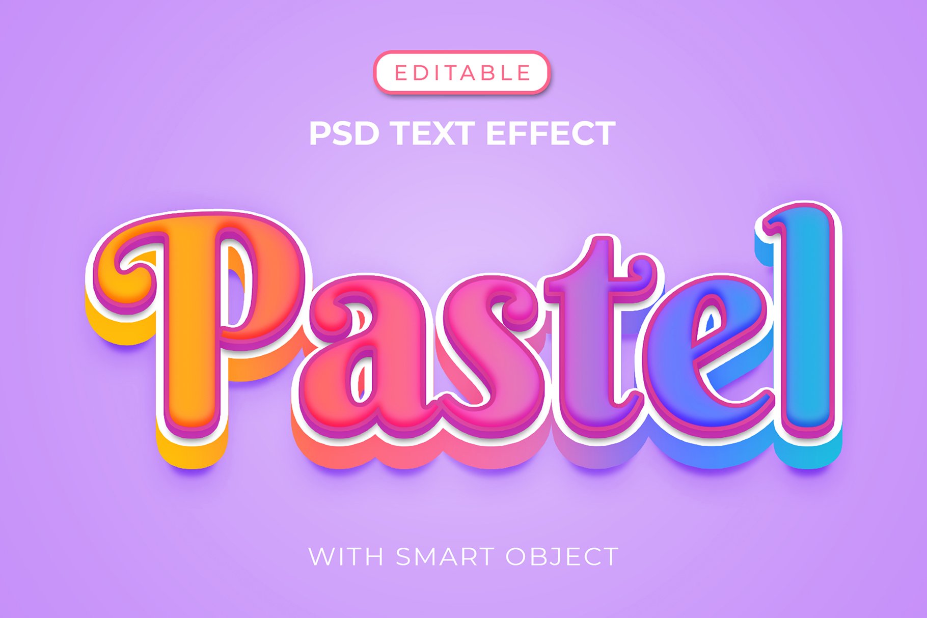 Pastel Text Effect with Cute Colorcover image.