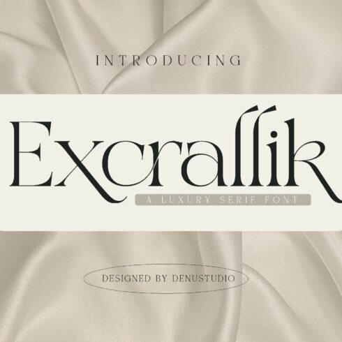 Excrallik Modern Serif cover image.