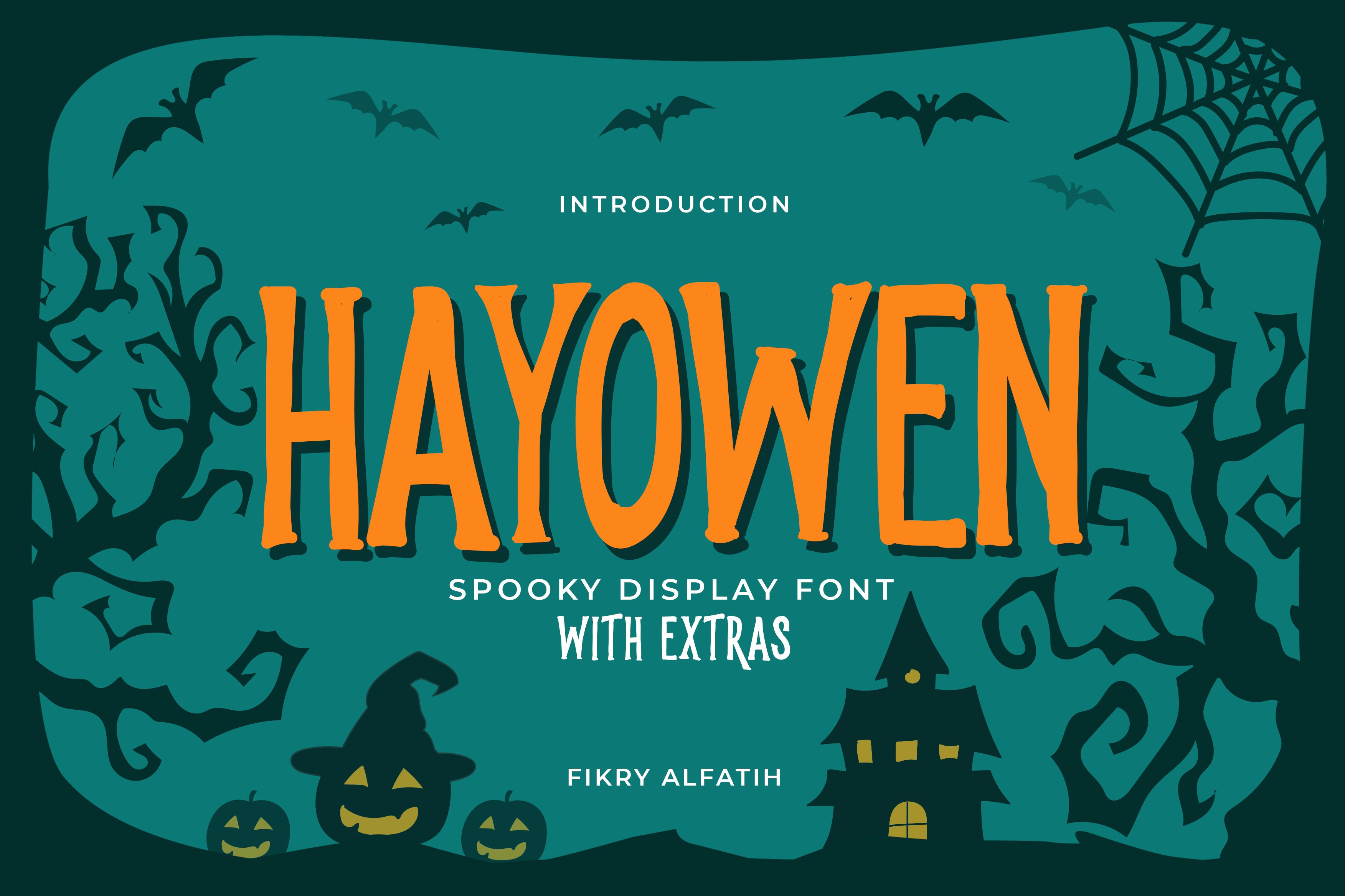 Hayowen Spooky Typeface + Extras cover image.