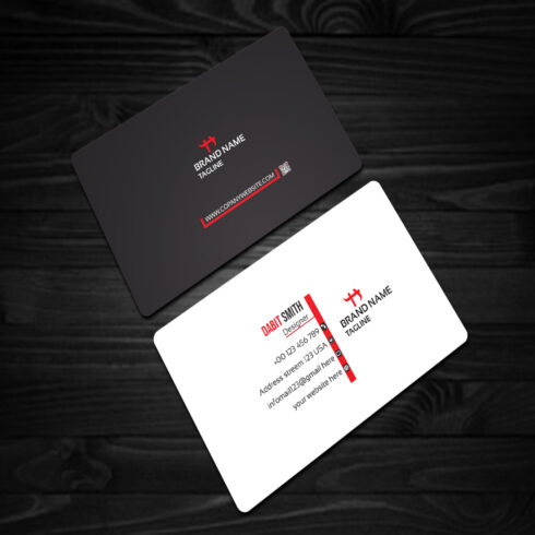 2 Corporates Business Card Template cover image.