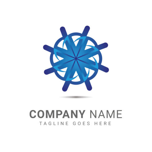 Modern abstract corporate business logo template cover image.