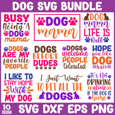 Dog SVG Bundle cover image.