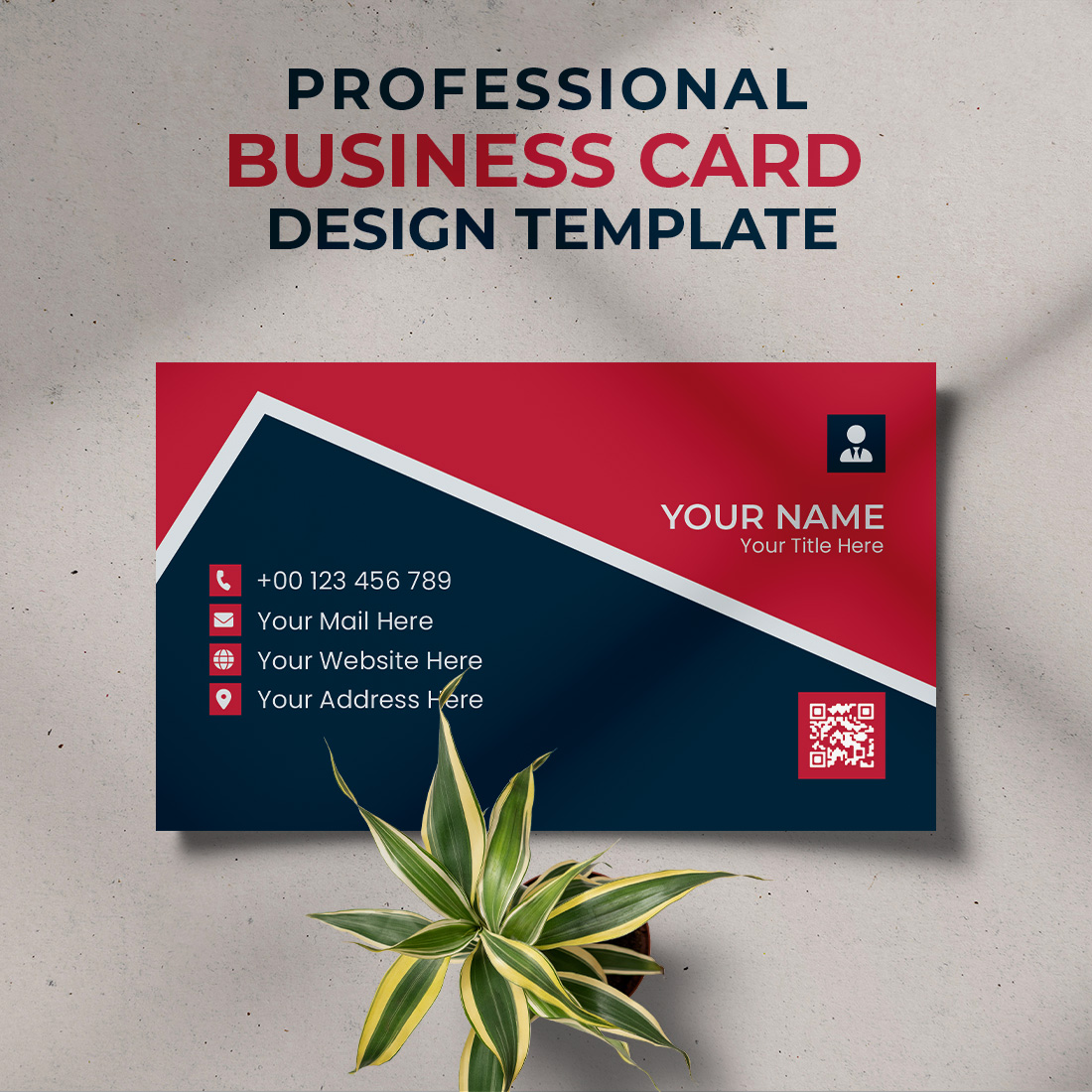 Professional Creative & Modern Unique Business Card Design Template preview image.