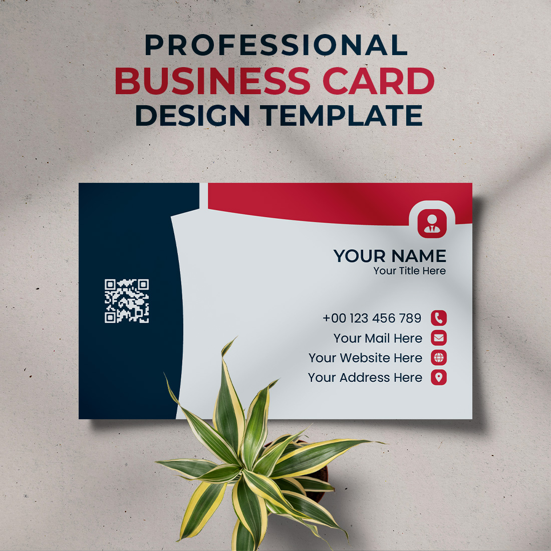 Professional Creative & Modern Unique Business Card Design Template preview image.