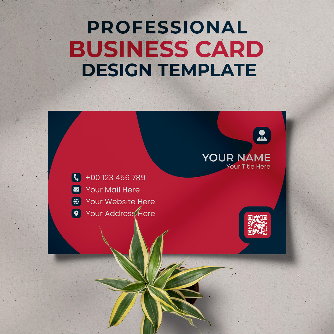 Professional Creative & Modern Unique Business Card Design Template preview image.