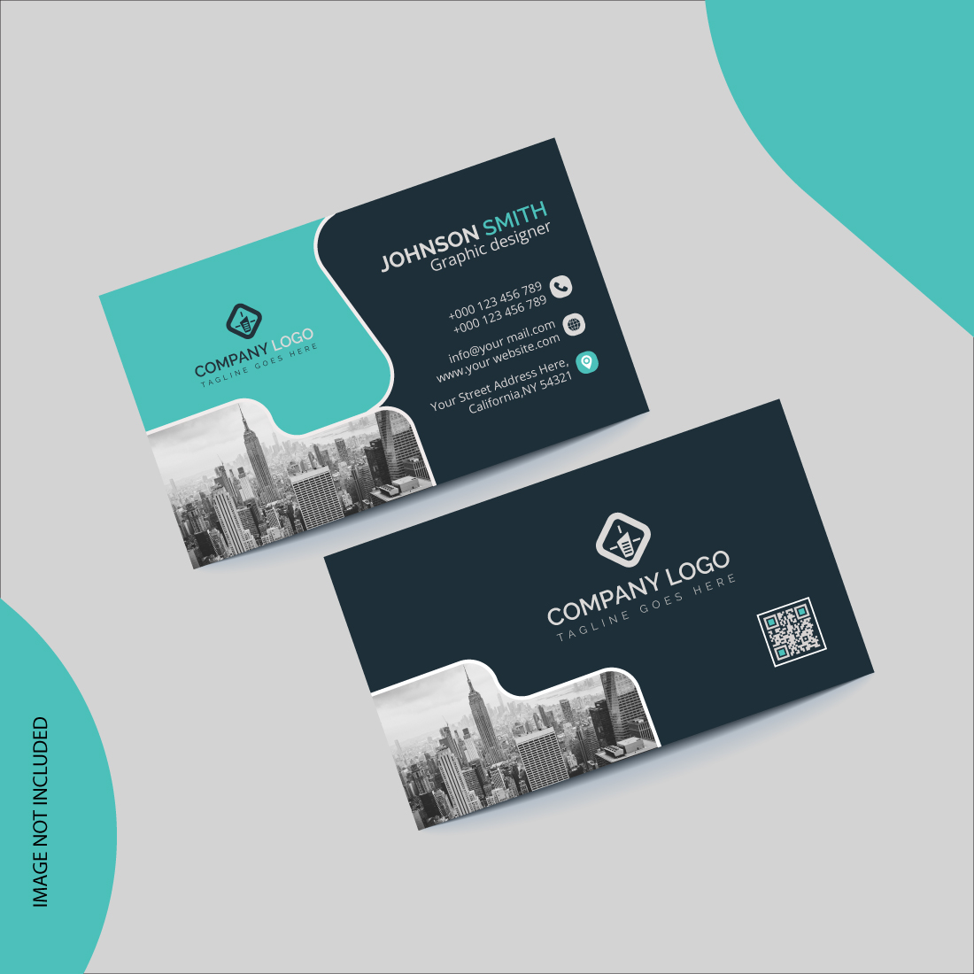 Creative Clean And Modern Business Card Design preview image.