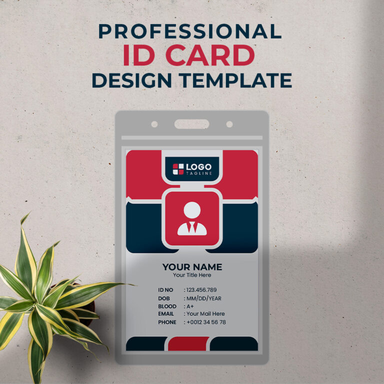 Professional Creative Modern Unique Id Card Design Template - MasterBundles