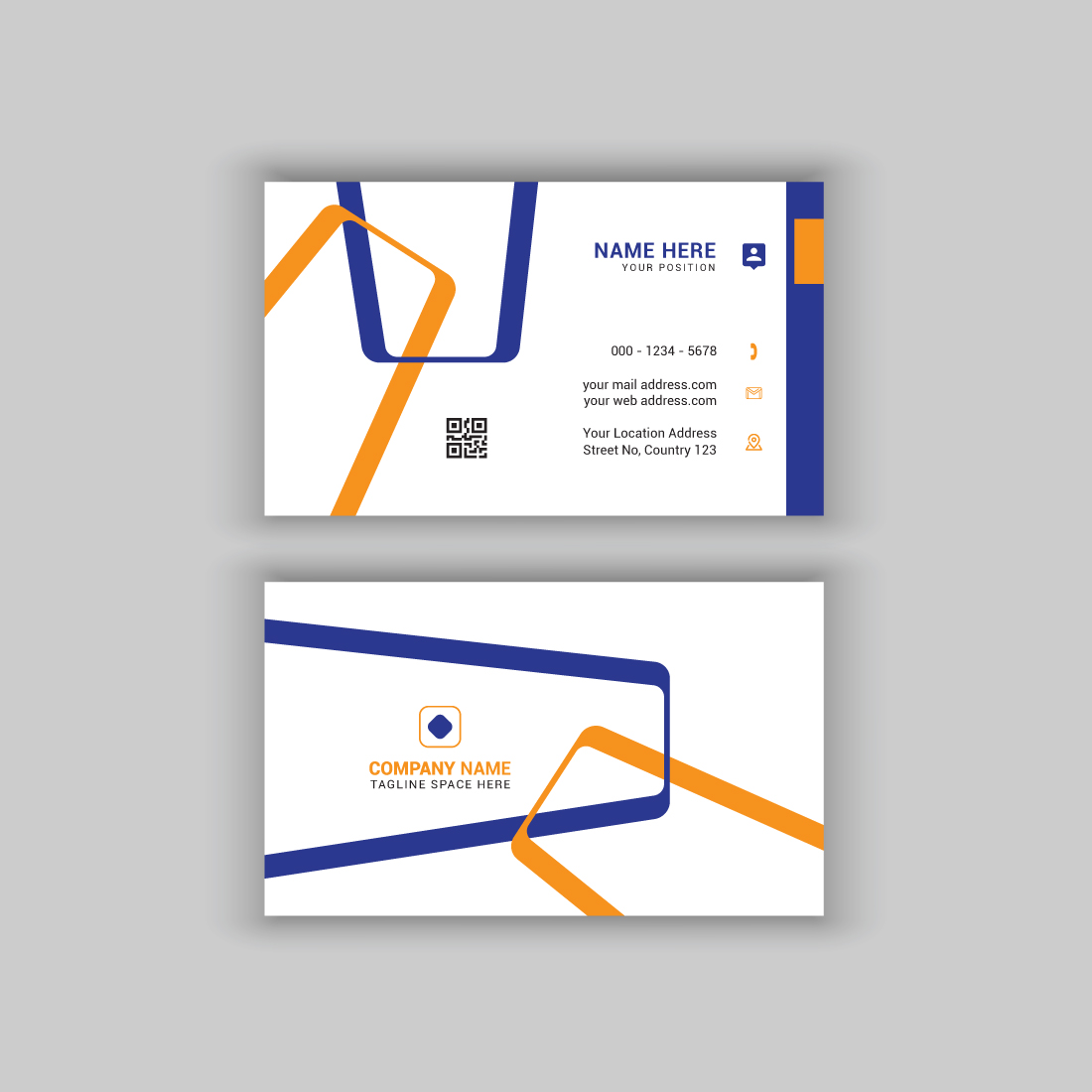 5 Premium Business Card Bundle Design Template preview image.