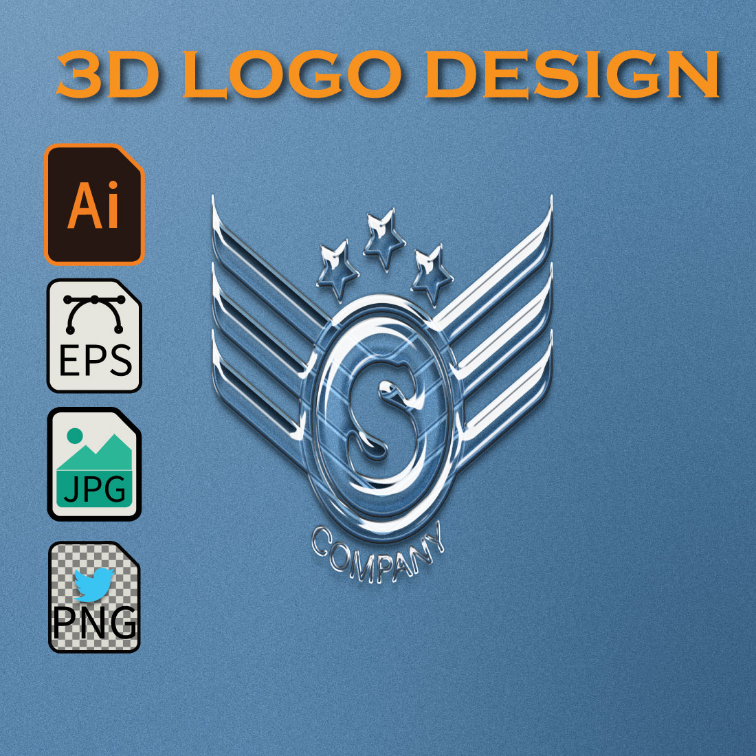3D Logo Design cover image.