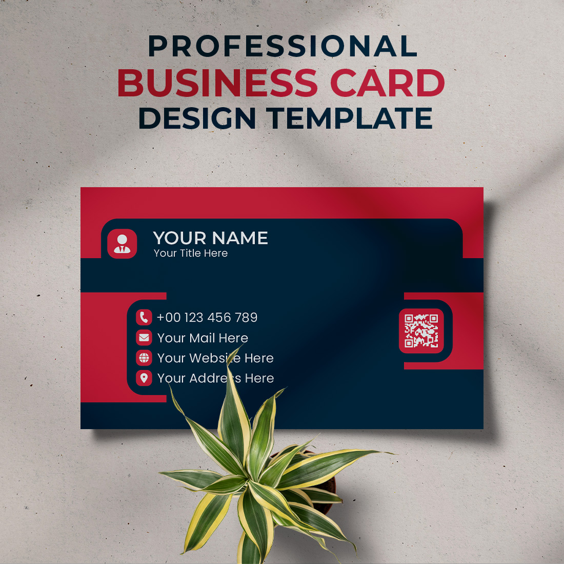 Professional Creative & Modern Unique Business Card Design Template preview image.