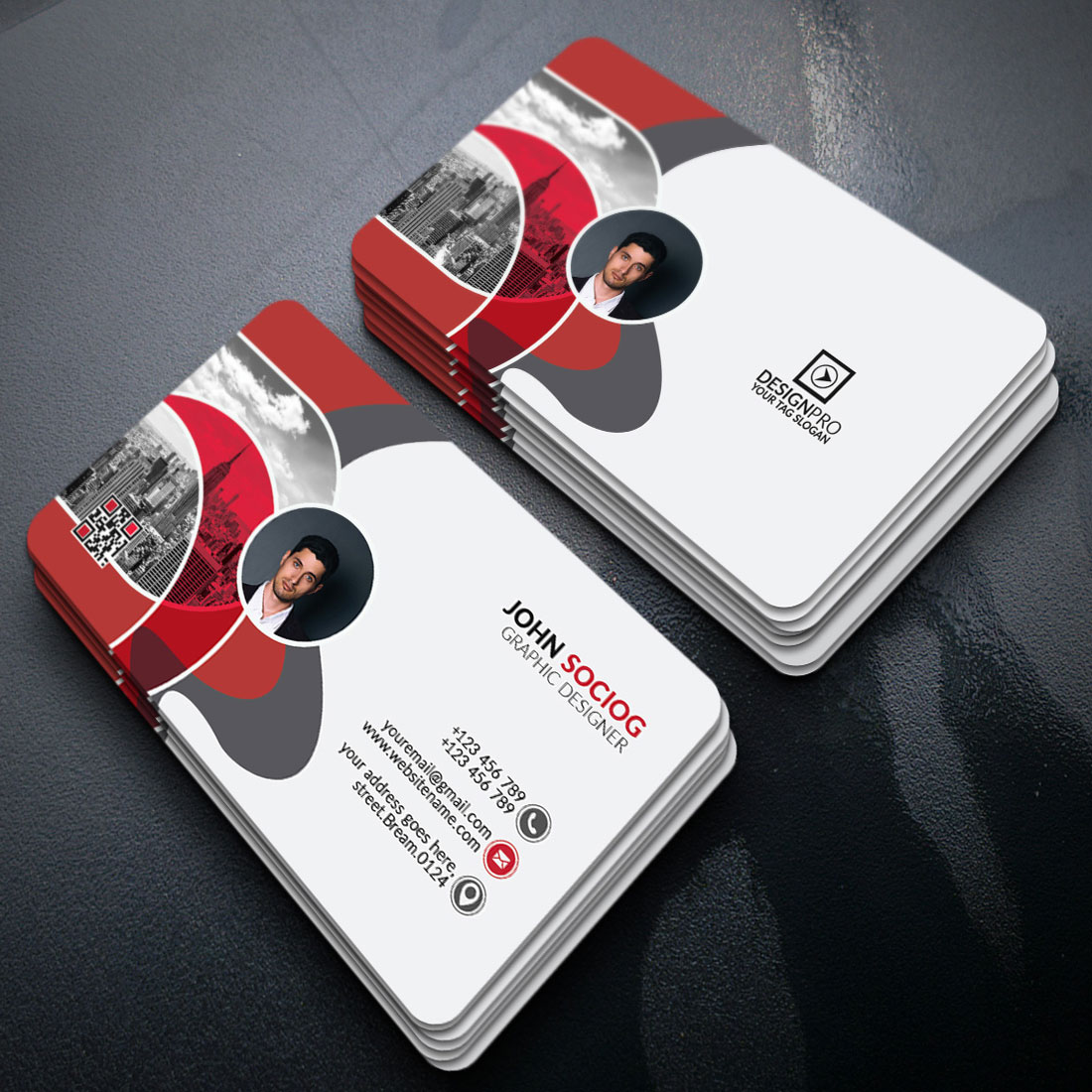 Business Card Template cover image.