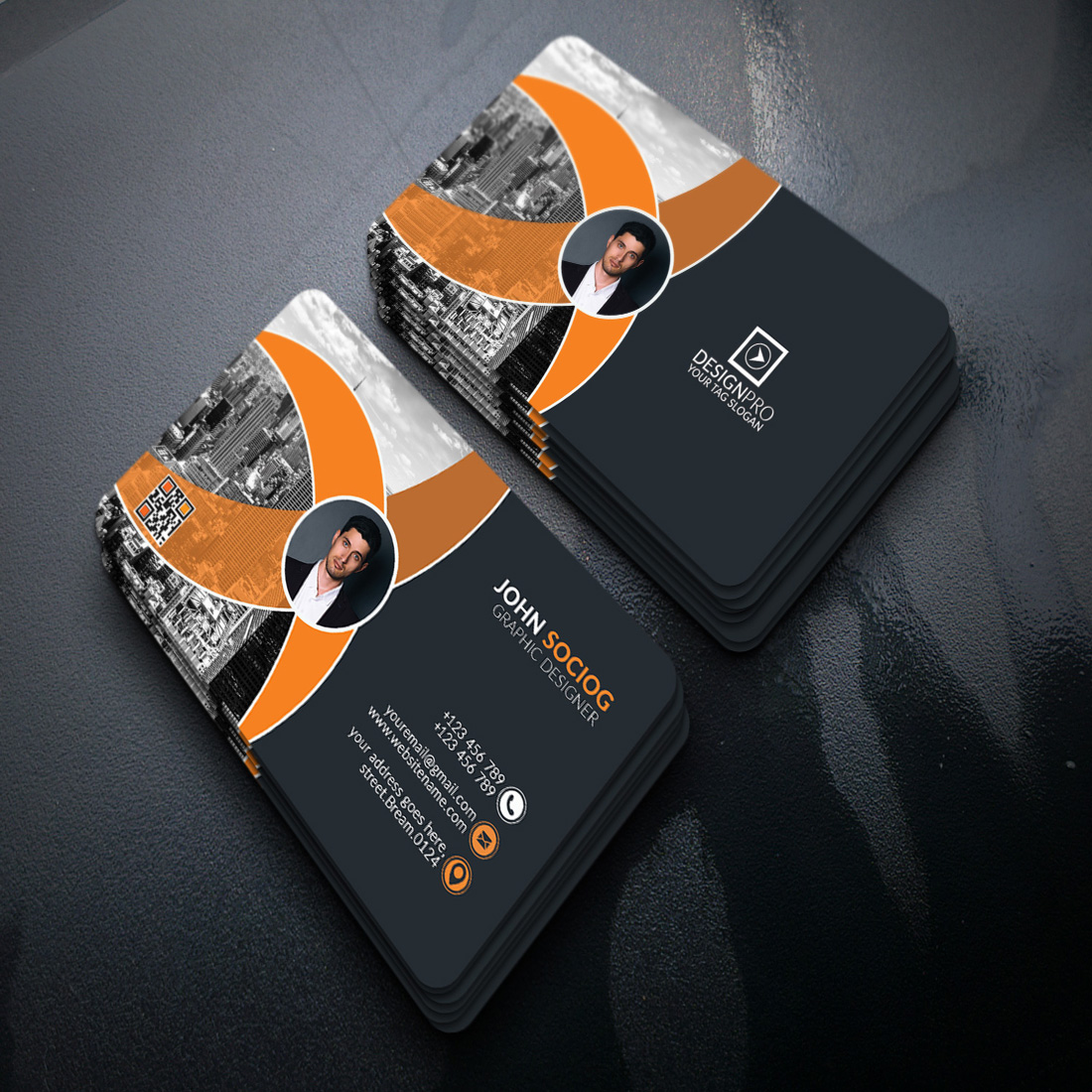 Business Card Template cover image.