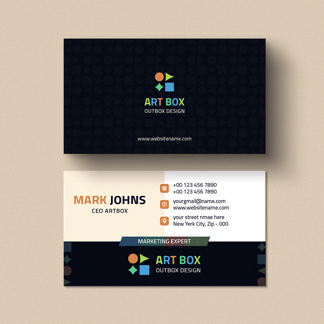 Business Card Design preview image.