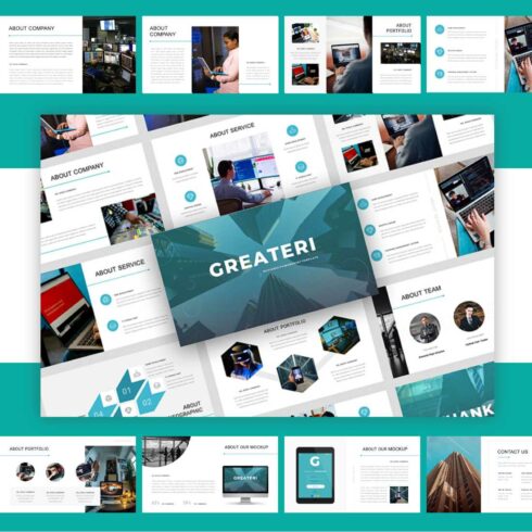 Greateri – Business Google Slides Template cover image.