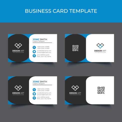 luxury business card template cover image.
