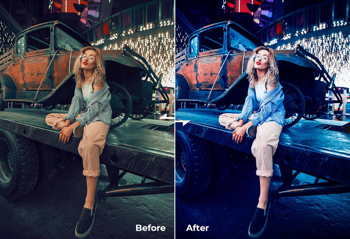 Lr Presets & Ps Actions Cyan Bluepreview image.