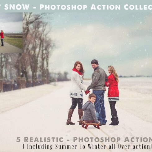 Photoshop Snow Actionscover image.