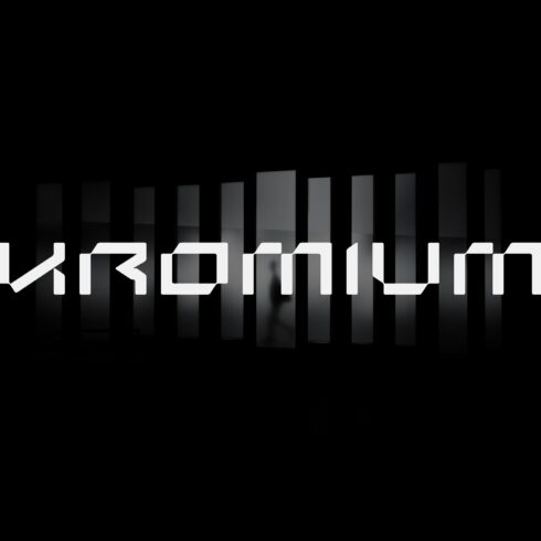 MBF Kromium - modern scifi font cover image.