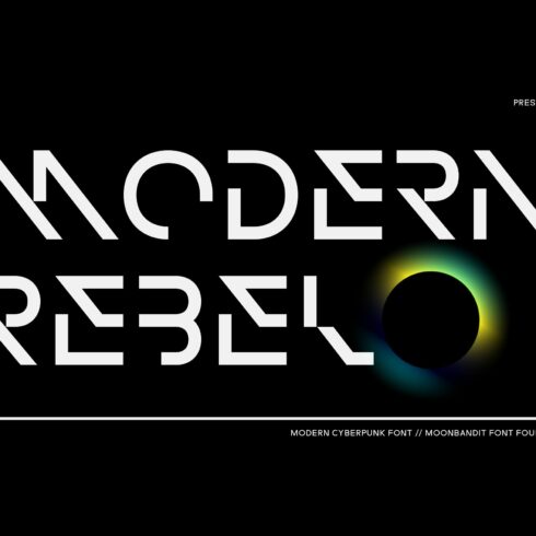 MBF Modern Rebel - Cyberpunk font cover image.
