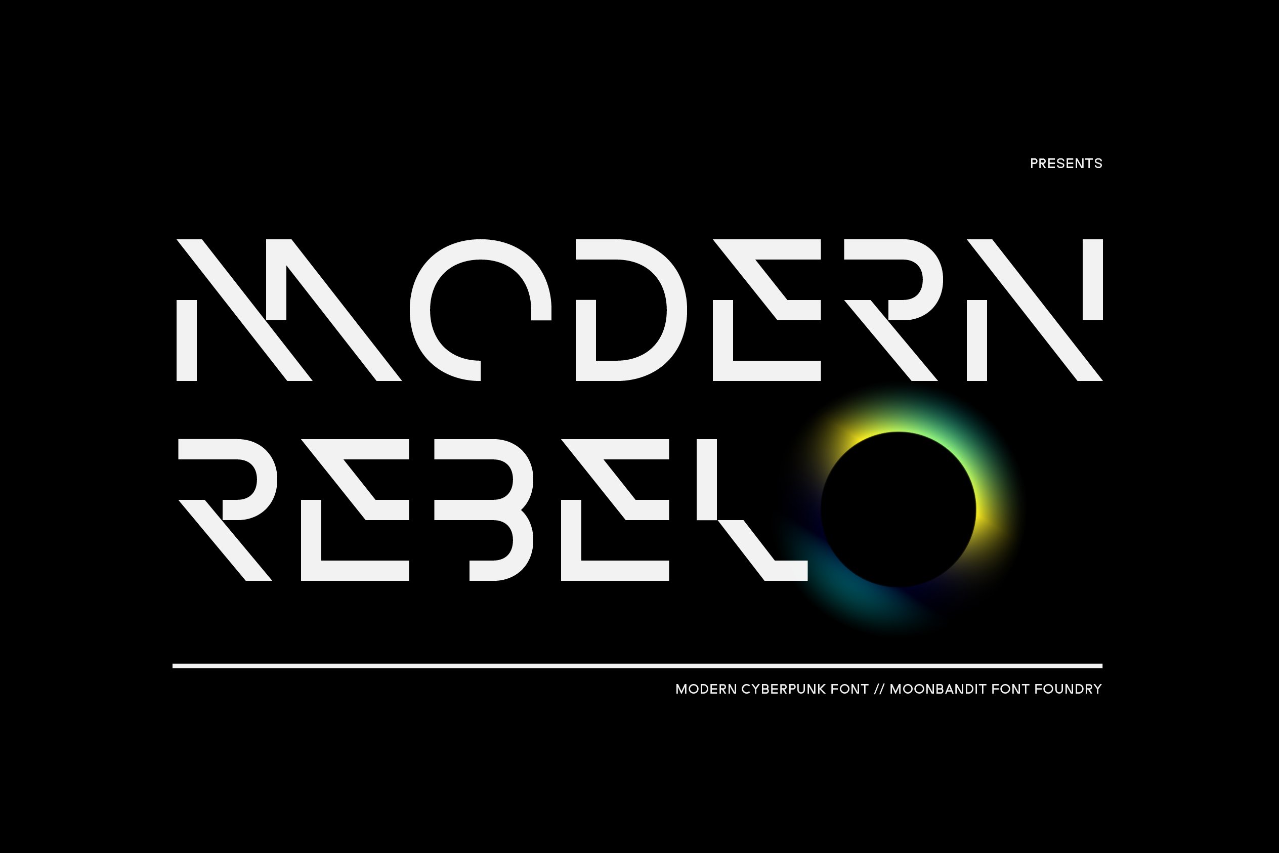 MBF Modern Rebel - Cyberpunk font cover image.