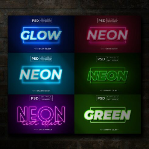 GLOW NEON TEXT EFFECT BUNDLEcover image.