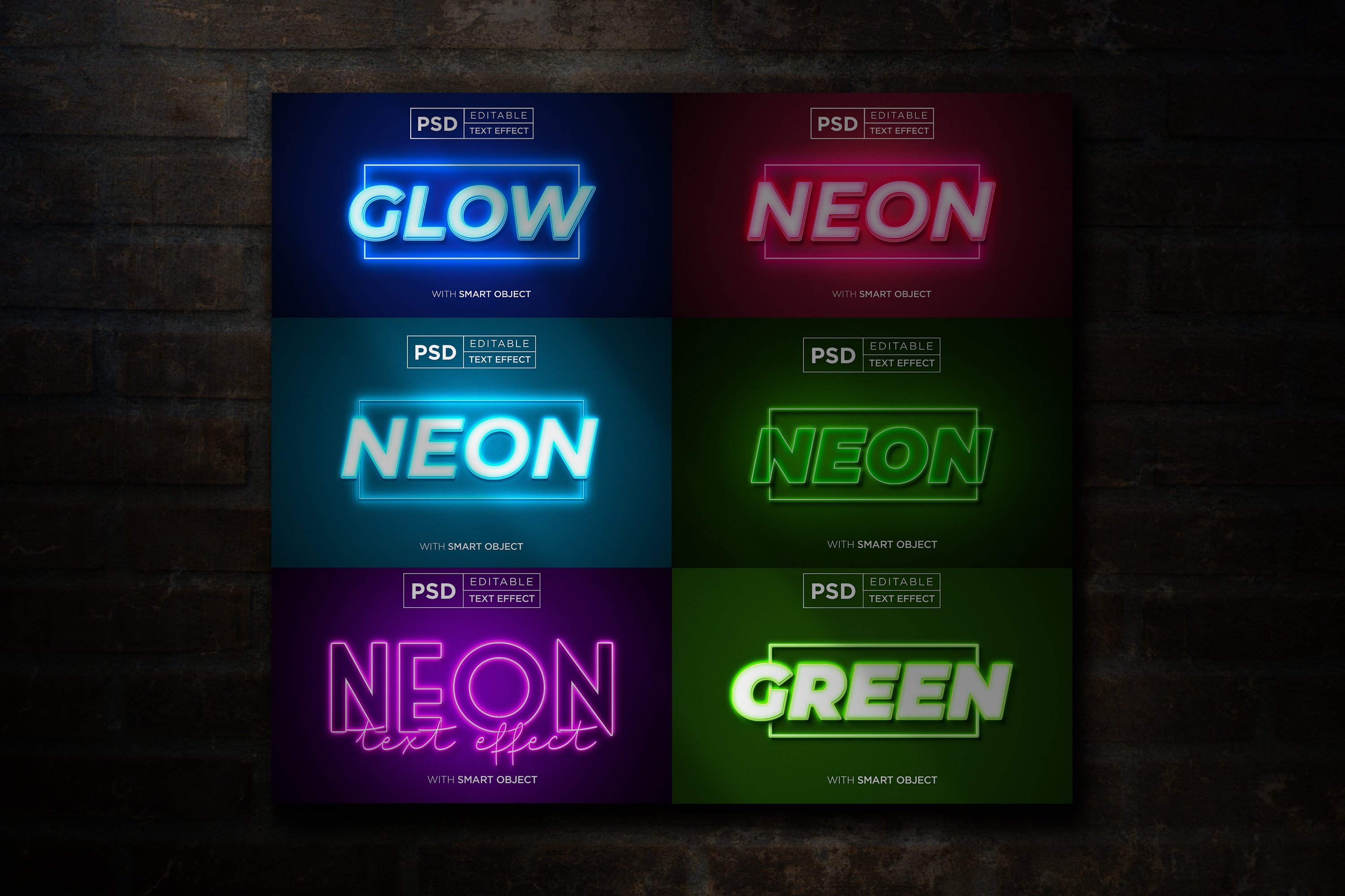 GLOW NEON TEXT EFFECT BUNDLEcover image.