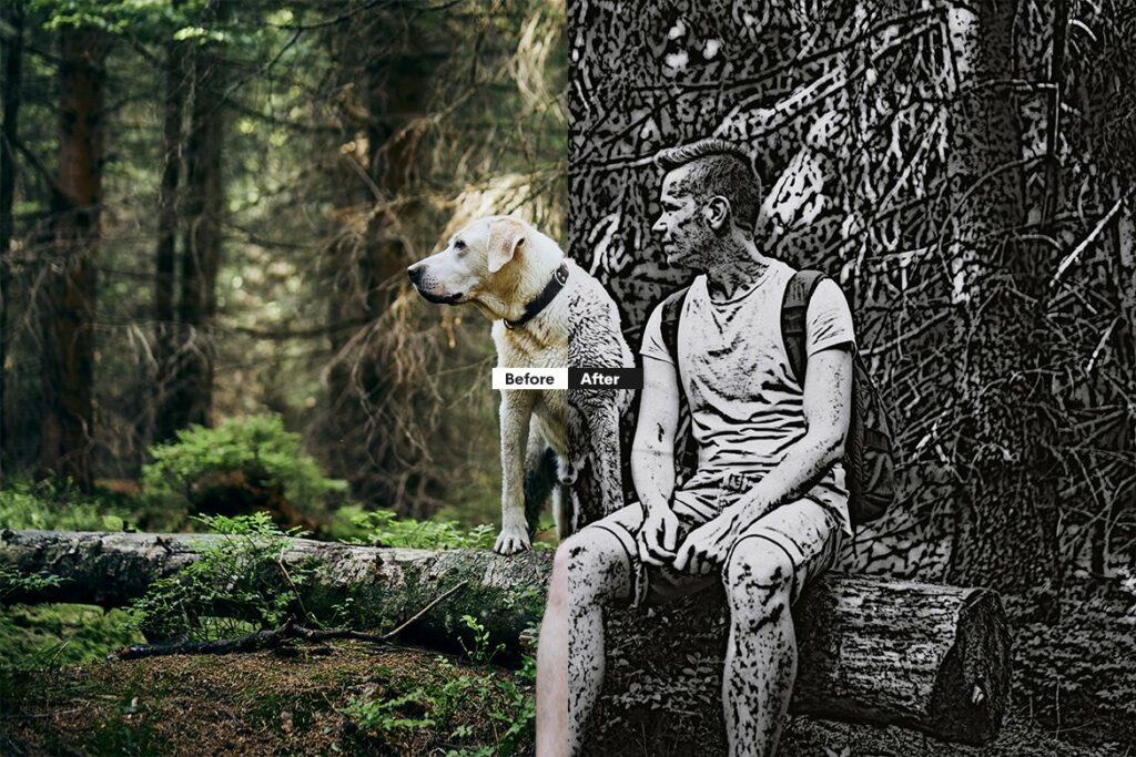 Bad Photocopy Photoshop Action – MasterBundles