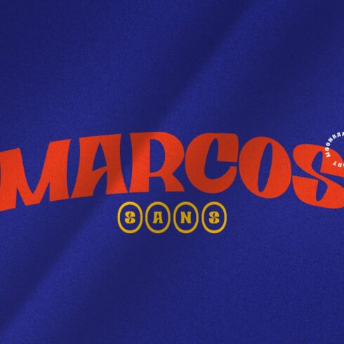 Marcos-playful vintage typeface cover image.