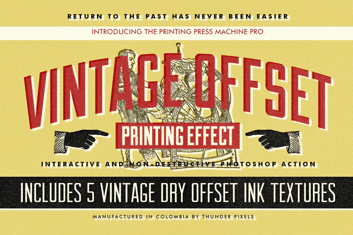 Vintage Offset Printing Effects Kitcover image.