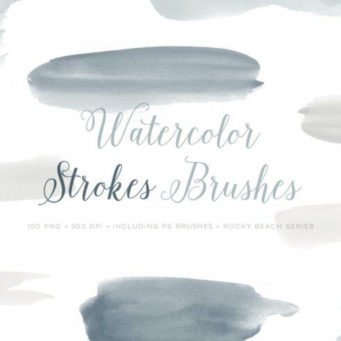 Watercolor Photoshop Brushes ABRcover image.
