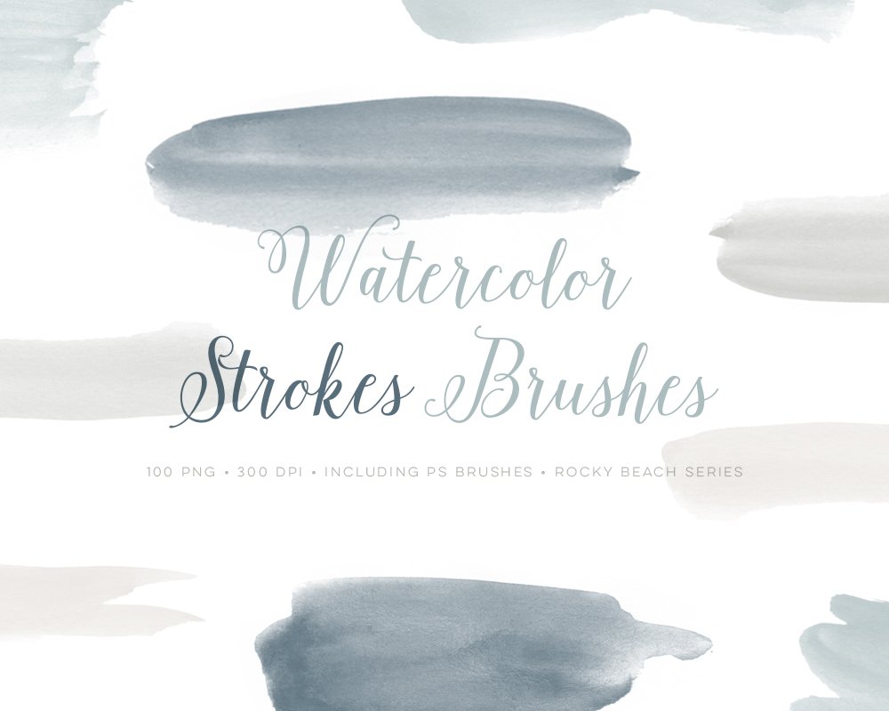 Watercolor Photoshop Brushes ABRcover image.