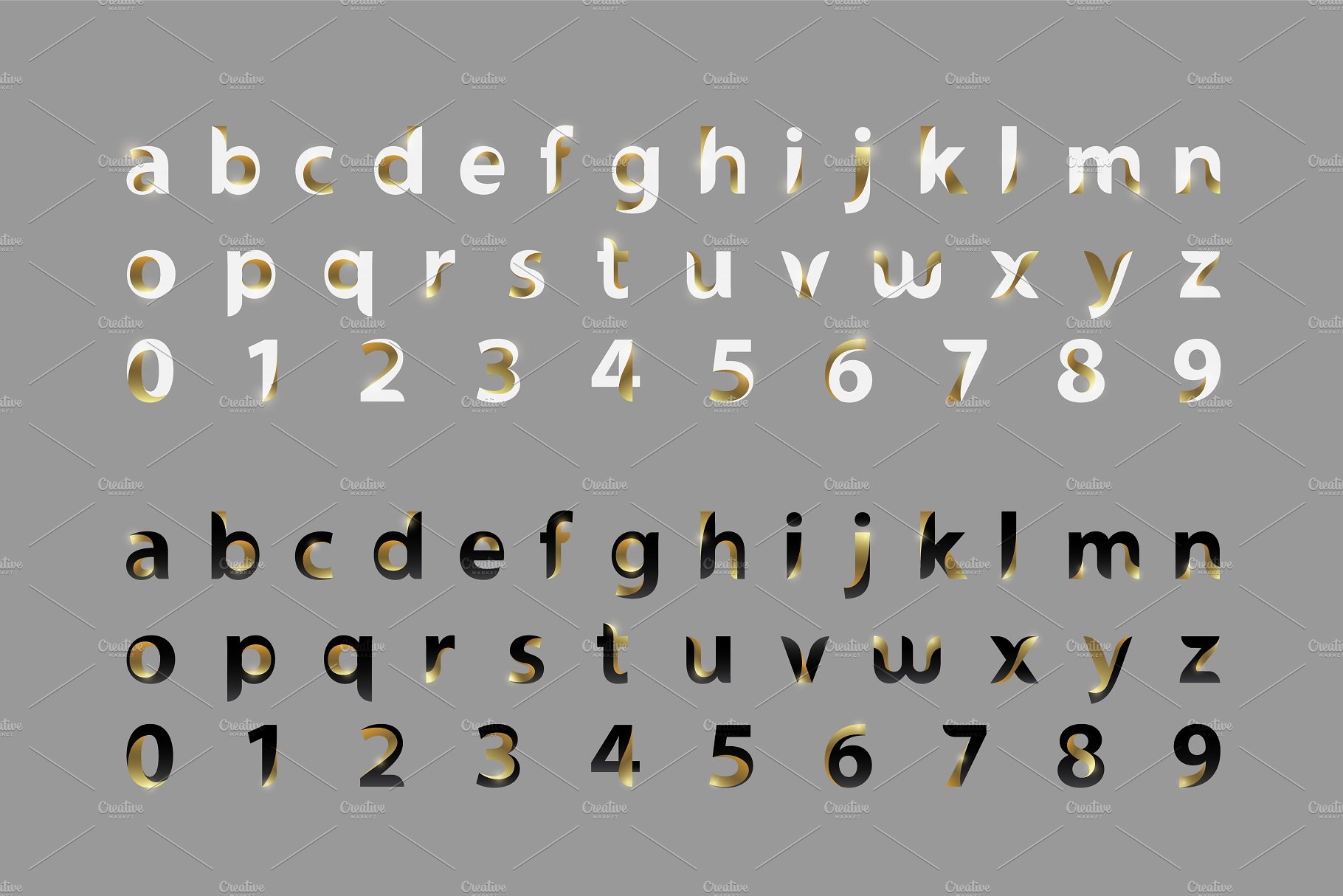 Modern Letters and Numbers preview image.