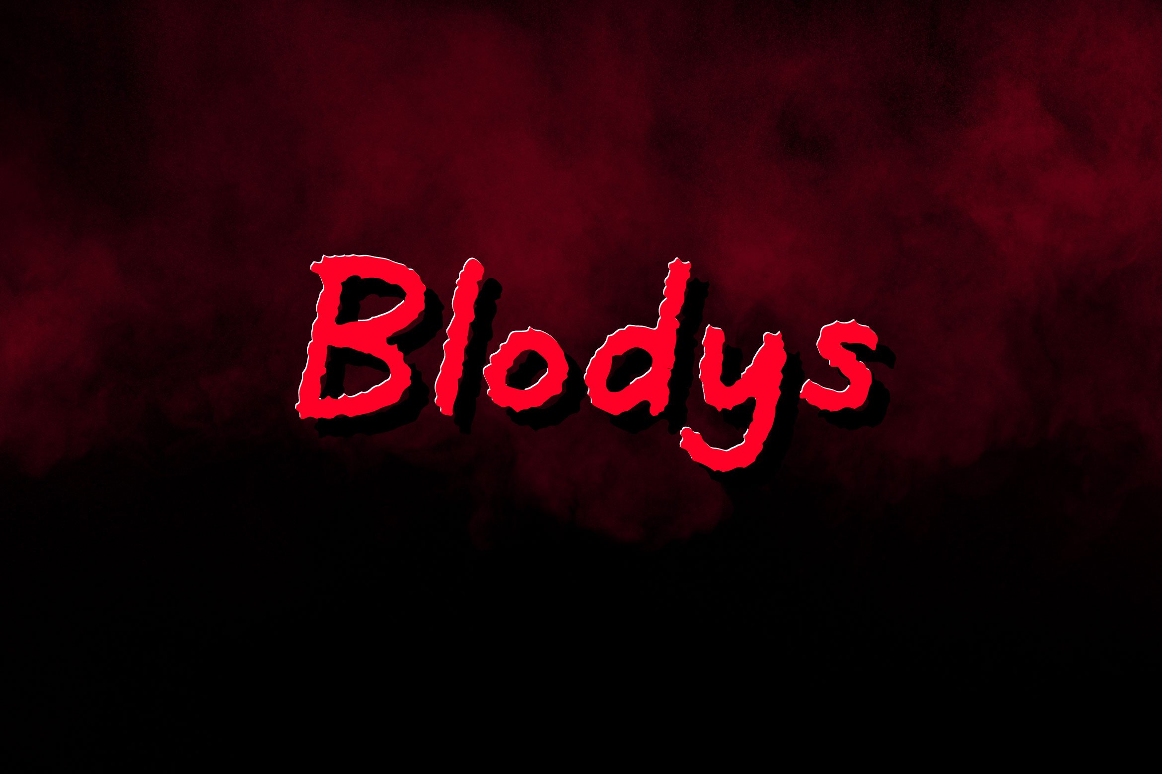 Blodys - Halloween Bloody Font cover image.