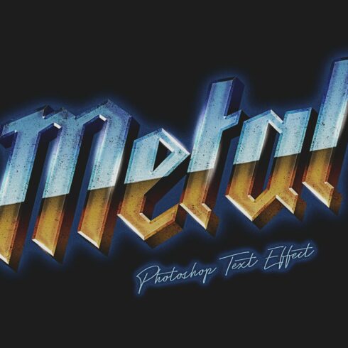 80's Metal Photoshop Text Effectcover image.