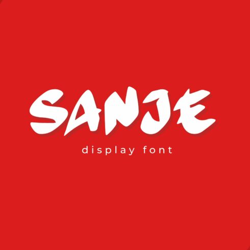 Sanje - Japanese Display Font cover image.