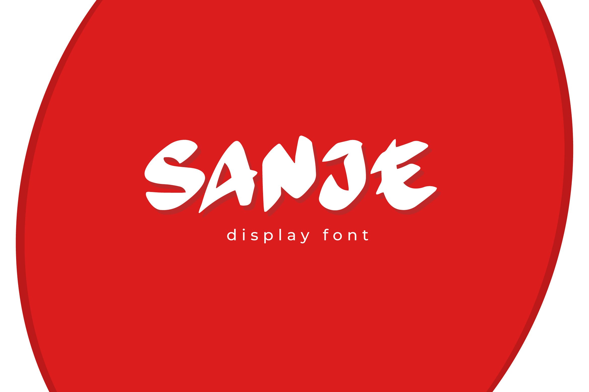 Sanje - Japanese Display Font cover image.