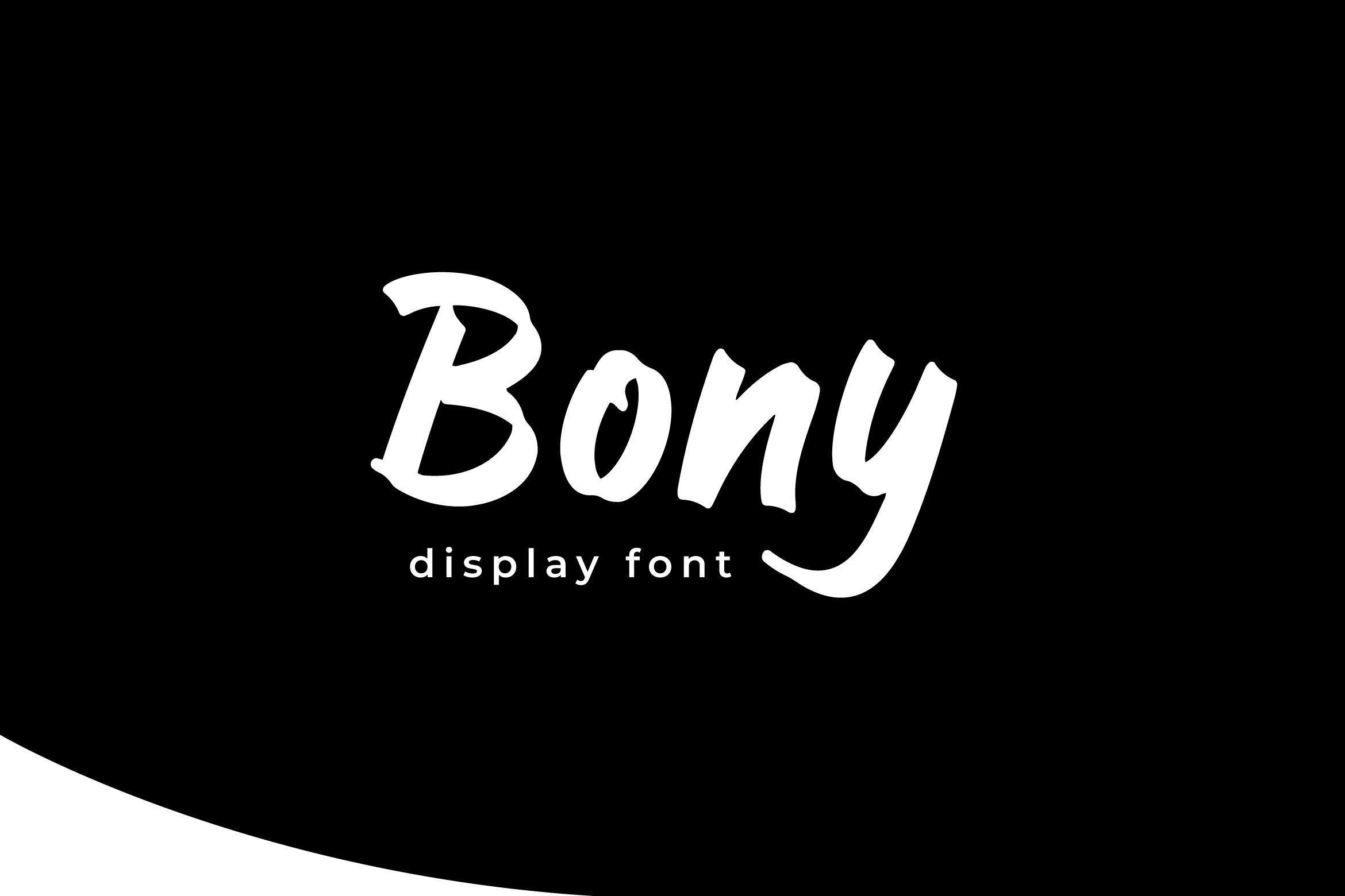 Bony - Bold Brushed Marker Font cover image.