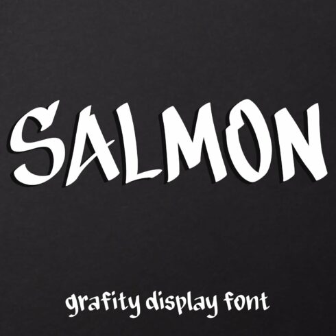 Salmon - Graffiti Display Font cover image.