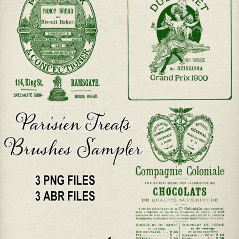 Vintage French Advertising Brushescover image.