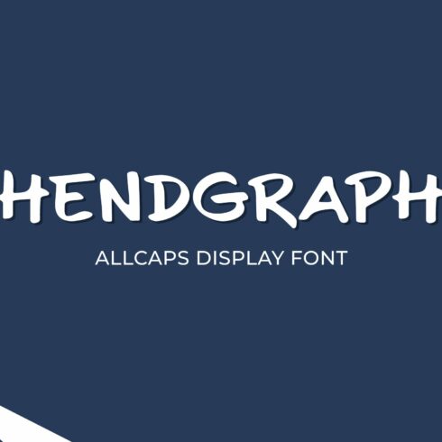 Hendgraph - Unique Display Font cover image.
