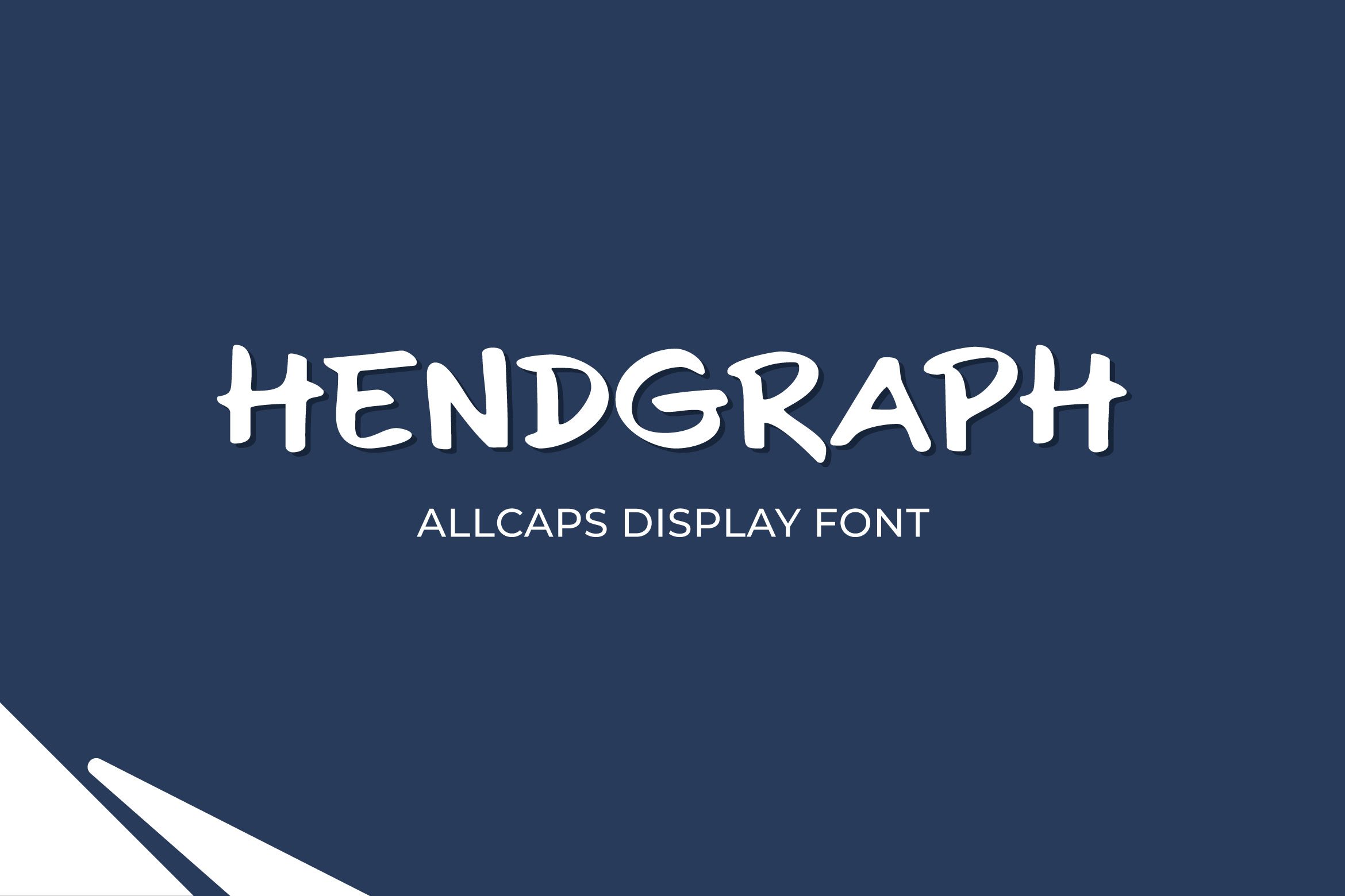 Hendgraph - Unique Display Font cover image.