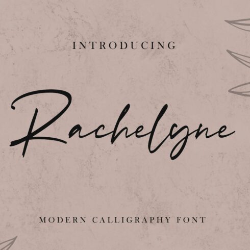 Rachelyne - Modern Calligraphy Font cover image.