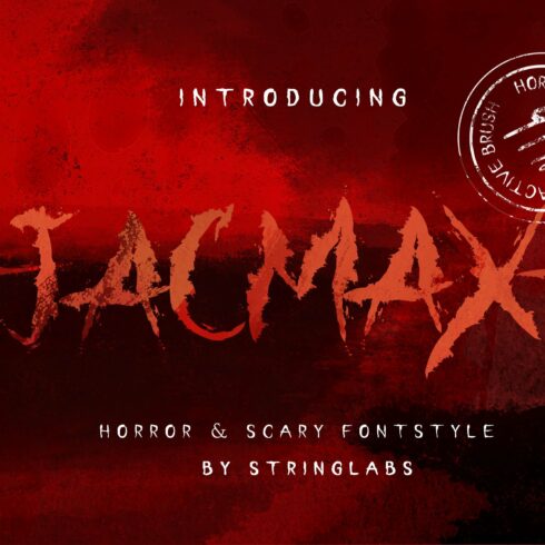 Jacmax - Horror Font cover image.